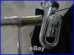 RS Berkeley Silver Marching BBb Tuba with Roller Case, Ready to Play