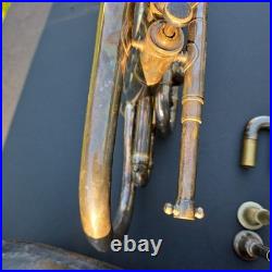 Rare Imperial Harley Royce Makers Toronto Cornet Silver Plated Antique #699