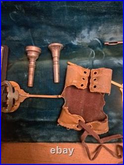 Rare Vintage 1950 Holton Stratodyne Model 49 Trumpet Kit Elkhorn WIS SN 206675
