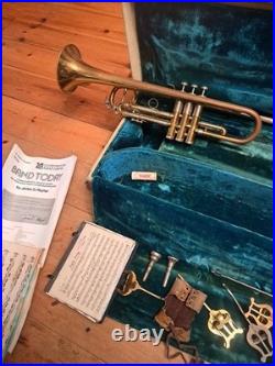 Rare Vintage 1950 Holton Stratodyne Model 49 Trumpet Kit Elkhorn WIS SN 206675