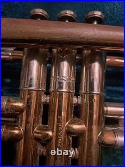 Rare Vintage 1950 Holton Stratodyne Model 49 Trumpet Kit Elkhorn WIS SN 206675