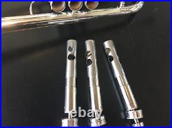 Rare Vintage C. G. CONN (Elkhart) model 6B Trumpet, orig, no dents, 100% org silv