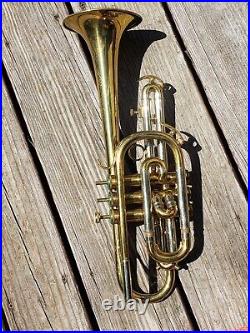 Rare Vintage Stadium De Luxe Trumpet Made in Germany with original Case