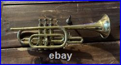 Rare Vintage Tanabe Tokyo Long Cornet 1940s/50s Pre-1954 Japan Plays Well Rare Vintage Tanabe Tokyo Long Cornet 1940s/50s Pre-1954 Japan Plays Well