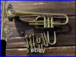 Rare Vintage Tanabe Tokyo Long Cornet 1940s/50s Pre-1954 Japan Plays Well
