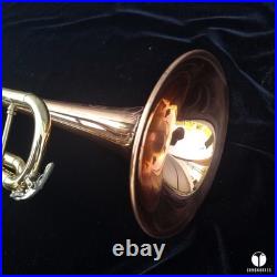 Rare & beautiful C. G. Conn 10a long cornet, COPRION bell GAMONBRASS