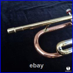 Rare & beautiful C. G. Conn 10a long cornet, COPRION bell GAMONBRASS