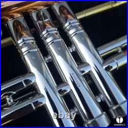 Rare & beautiful C. G. Conn 10a long cornet, COPRION bell GAMONBRASS