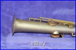 Rare vintage Buescher C Soprano Saxophone 1922 Original Gold Plate