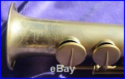 Rare vintage Buescher C Soprano Saxophone 1922 Original Gold Plate