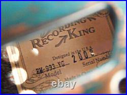 Recording King RM-993-VG Swamp Dog Parlor Resonator Guitar Distressed Vintage Gr