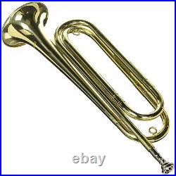 Regiment 4500 Regulation Brass Lacquer Bugle with Carrying Bag and Mouthpiece