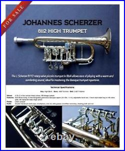 Rotary Valve Piccolo Trumpet by Scherzer Meister Johannes