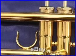 SCHILKE HC1 HANDCRAFT LARGE BORE Bb TRUMPET withLACQUER FINISH, case included
