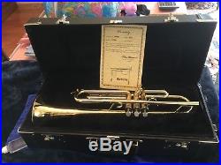 SCHILKE HC1 HANDCRAFT LARGE BORE Bb TRUMPET withLACQUER FINISH, case included