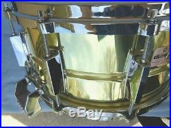 SD-416 Japan Yamaha brass seamless snare Yamaha die casts, spotless brass