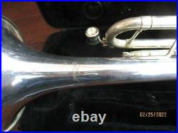 SILVER TRUMPET with case and mouthpiece