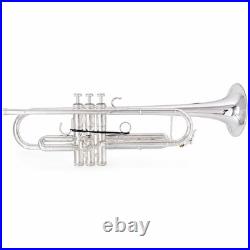 S. E. Shires Q12GRS Professional Bb Trumpet in Silver Plate SN CRQ20424