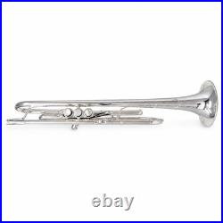 S. E. Shires Q12GRS Professional Bb Trumpet in Silver Plate SN CRQ20424