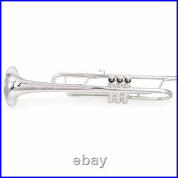 S. E. Shires Q12GRS Professional Bb Trumpet in Silver Plate SN CRQ20424