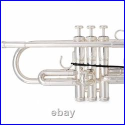 S. E. Shires Q12GRS Professional Bb Trumpet in Silver Plate SN CRQ20424