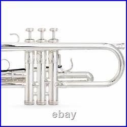 S. E. Shires Q12GRS Professional Bb Trumpet in Silver Plate SN CRQ20424