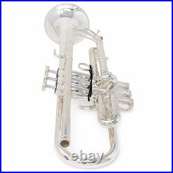 S. E. Shires Q12GRS Professional Bb Trumpet in Silver Plate SN CRQ20424
