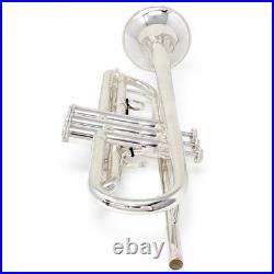 S. E. Shires Q12GRS Professional Bb Trumpet in Silver Plate SN CRQ20424