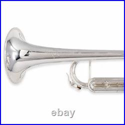 S. E. Shires Q12GRS Professional Bb Trumpet in Silver Plate SN CRQ20424