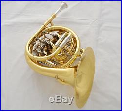 Sale Gold Mini French Horn Cupronickel Tuning Pipe Bb Pocket horn Engraving Bell