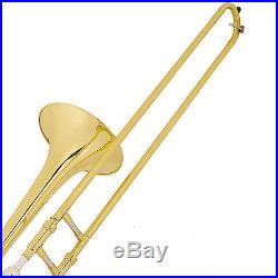 School Band Student Bb Slide Trombone BB Professional with Tuner, Case, Care Kit