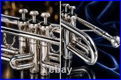 School Band Student Professional Concert Brass Student Bb Trumpet Silver