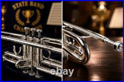 School Band Student Professional Concert Brass Student Bb Trumpet Silver