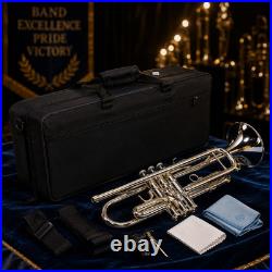 School Band Student Professional Concert Brass Student Bb Trumpet Silver