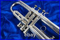 Selmer BUNDY 1960s Silver Trumpet Vincent Bach 7C MPC & Case Clean & Serviced