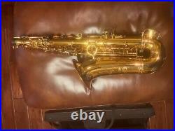 Selmer alto saxophone, excellent condition. Brass