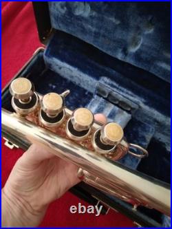 Signet Piccolo Trumpet, 2 pipes, case, mouthpiece, very good condition
