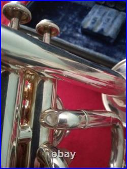 Signet Piccolo Trumpet, 2 pipes, case, mouthpiece, very good condition
