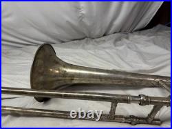 Silver Buescher Grand Trombone, True Tone Silver, Serial # 158233