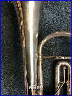 Silver Plated Lechner Bb Rotary Trumpet