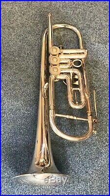 Silver Plated Lechner Bb Rotary Trumpet