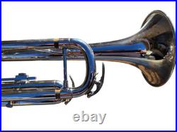 Silver Student Hopson Bb Trumpet with Trumpet Valve Oil Mouthpiece and Case