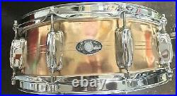 Slingerland-14x 5-Brass-Sound King Snare Drum-10 Lug-Vintage
