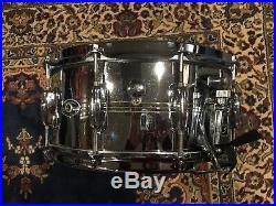 Slingerland Buddy Rich Snare Drum 10-lug Vintage 70s TDR 6.5 x 14 COB Brass #193