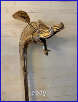 Solid Brass Medieval Celtic Deskford Carnyx Fully Playable replica war horn