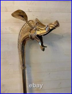 Solid Brass Medieval Celtic Deskford Carnyx Fully Playable replica war horn