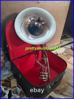 Sousaphone 22 Bell Size Of Pure Brass Metal In Chrome+ Case Box & Free Shipping
