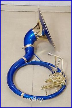Sousaphone 22 inch Blue color Bb pitch with bag + MP