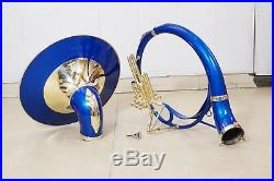 Sousaphone 22 inch Blue color Bb pitch with bag + MP