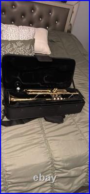 Stagg Bb Trumpet Brass Lacquered Gold with Case, Mouthpiece, Accessories